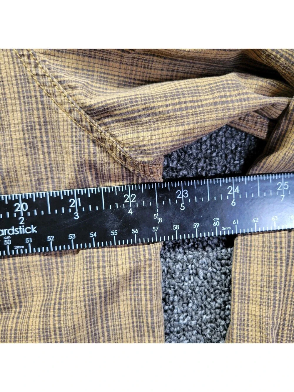 The North Face Men's Sz L Brown Plaid Button Down Shirt Oxford